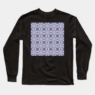 Winter Road Aerial view Kaleidoscope pattern 17 Long Sleeve T-Shirt